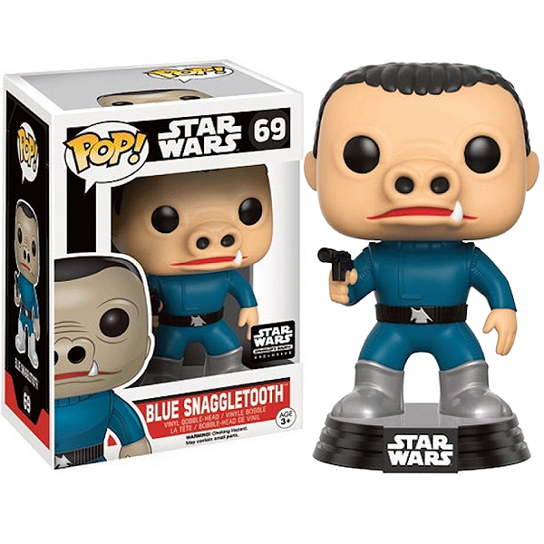 Funko Pop! Television Star Wars Blue Snaggletooth 69 Exclusivo