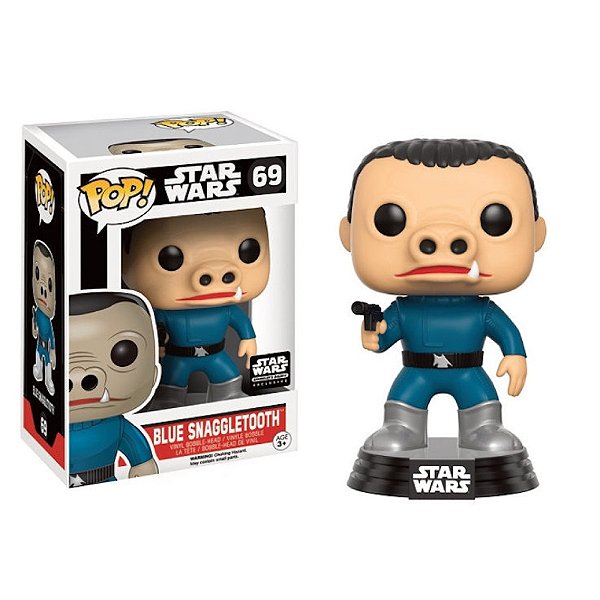 Funko Pop! Television Star Wars Blue Snaggletooth 69 Exclusivo