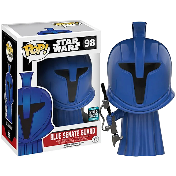 Funko Pop! Television Star Wars Blue Senate Guard 98 Exclusivo