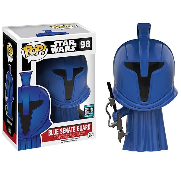 Funko Pop! Television Star Wars Blue Senate Guard 98 Exclusivo