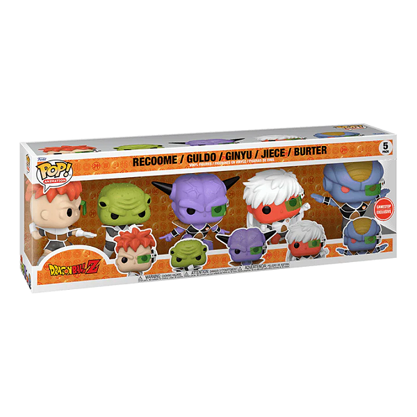 Funko Pop! Animation Dragon Ball Z Recoome / Guldo / Ginyu / Jiece / Burter 5 Pack Exclusivo