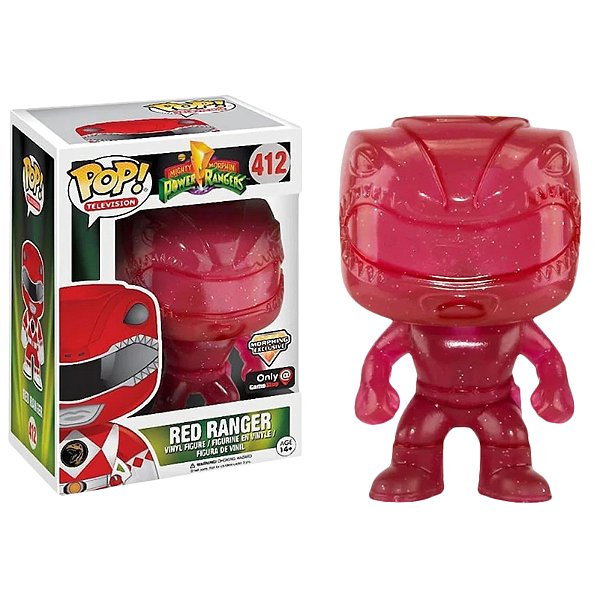 Funko Pop! Television Power Rangers Red Ranger 412 Exclusivo Diamond