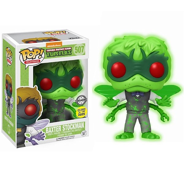 Funko Pop! Television As Tartarugas Ninja Baxter Stockman 507 Exclusivo Glow