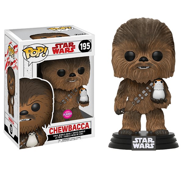 Funkoo Pop! Television Star Wars Chewbacca 195 Exclusivo Flocked