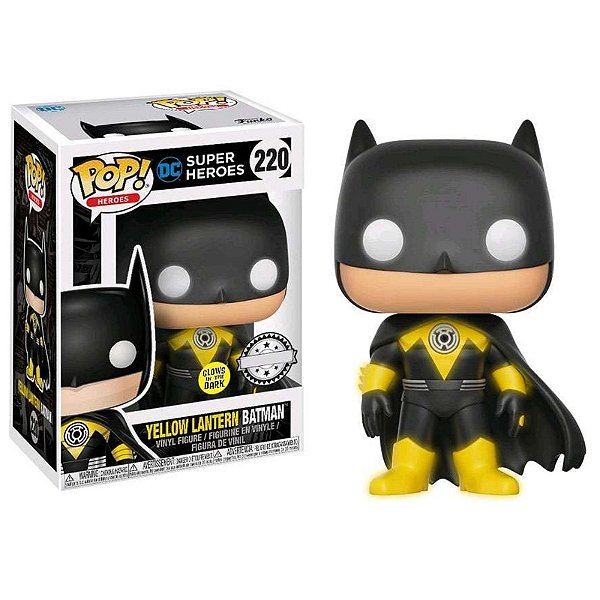 Funko Pop! Heroes DC Comics Yellow Lantern Batman 220 Exclusivo Glow