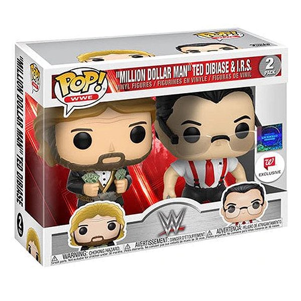 Funko Pop! WWE Million Dollar Man Ted Dibiase & I.R.S. 2 Pack Exclusivo