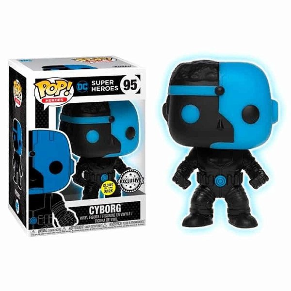 Funko Pop! Heroes Dc Super Heroes Cyborg 95 Exclusivo Glow