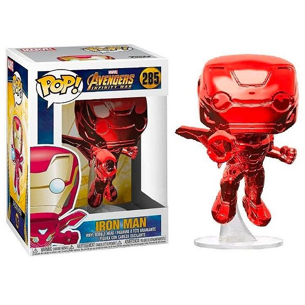 Funko Pop! Marvel Homem de Ferro Iron Man 285 Exclusivo Red
