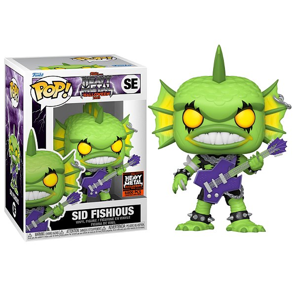 Funko Pop! Heavy Metal Halloween Sid Fishious SE Exclusivo