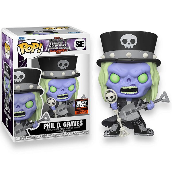 Funko Pop! Heavy Metal Halloween Phil D. Graves SE Exclusivo
