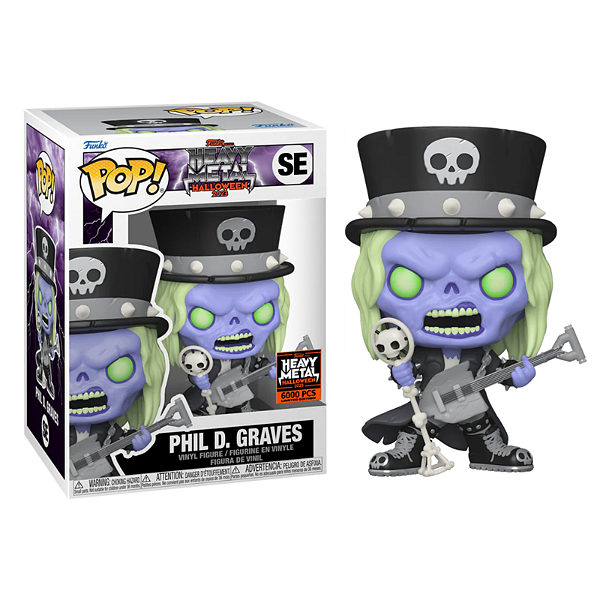 Funko Pop! Heavy Metal Halloween Phil D. Graves SE Exclusivo