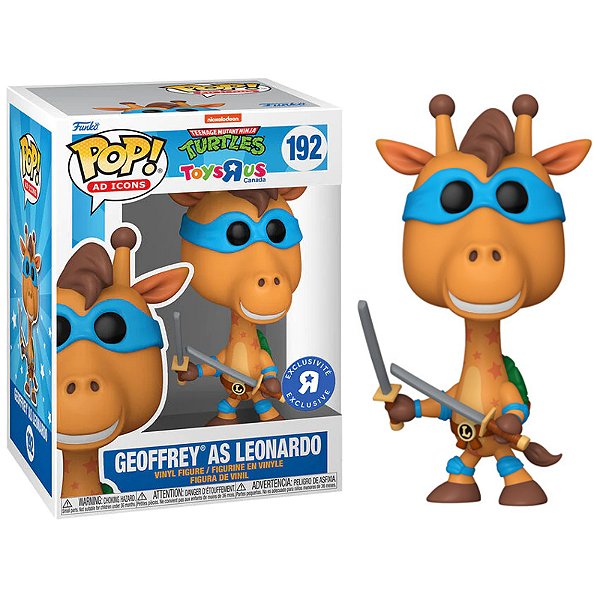 Funko Pop! Ad Icons Turtles Toys Rus Geoffrey As Leonardo 192 Exclusivo