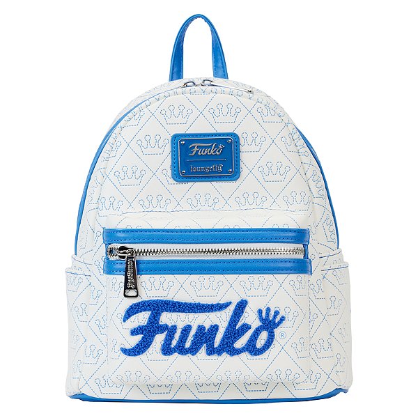 Loungefly Mini Backpack Funko Logo White