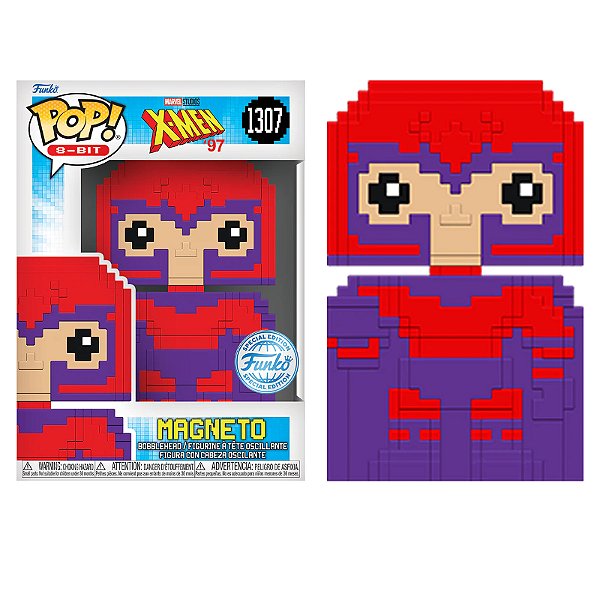 Funko Pop! 8-Bit X-Men Marvel Magneto 1307 Exclusivo