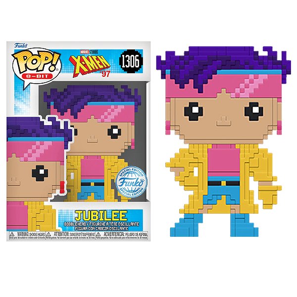 Funko Pop! 8-Bit Television X-Men Marvel Jubilee 1306 Exclusivo