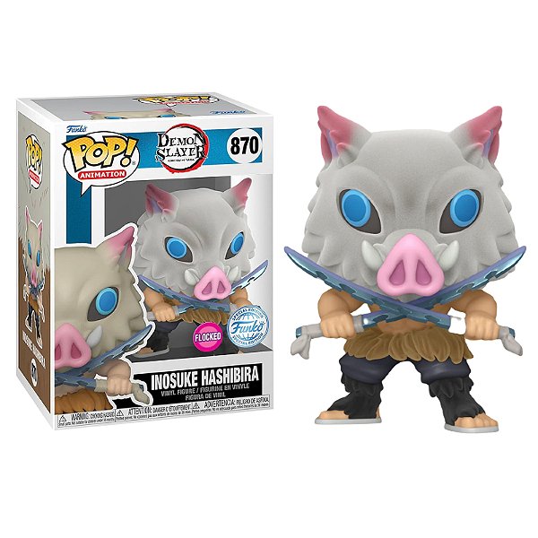 Funko Pop! Animation Demon Slayer Inosuke Hashibira 870 Exclusivo Flocked