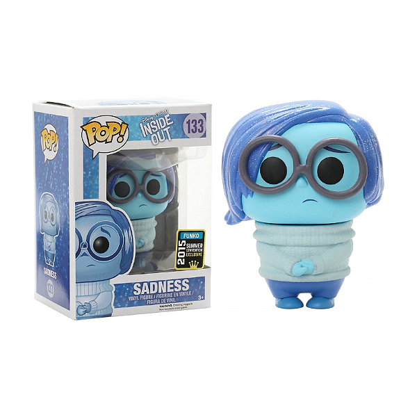 Funko Pop! Disney Divertida Mente Tristeza Sadness 133 Exclusivo Glitter