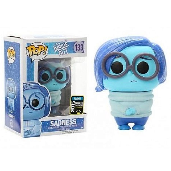 Funko Pop! Filme Disney Divertida Mente Tristeza Sadness 133 Exclusivo Glitter