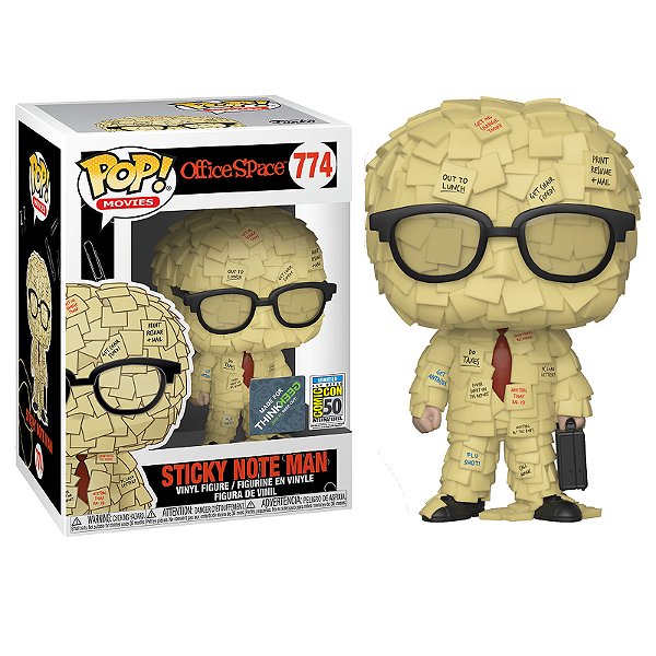 Funko Pop! Filmes OfficeSpace Sticky Note Man 774 Exclusivo