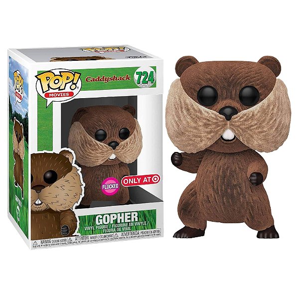 Funko Pop! Filmes Caddyshck Gopher 724 Exclusivo Flocked