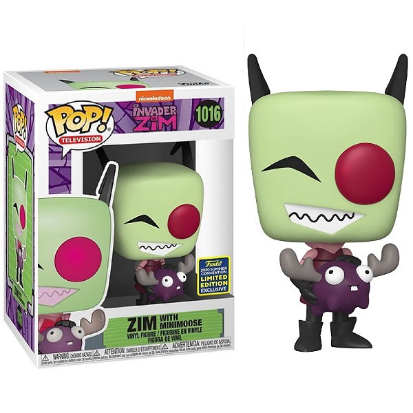 Funko Pop! Television Invader Zim With Minimoose 1016 Exclusivo
