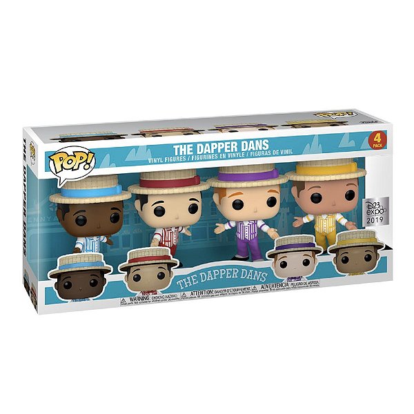 Funko Pop! Disney Parks The Dapper Dans 4 Pack Exclusivo