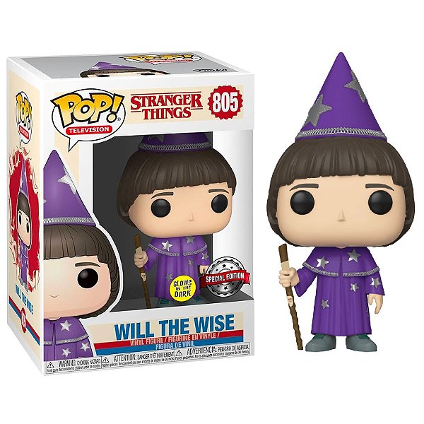Funko Pop! Television Stranger Things Will The Wise 805 Exclusivo Glow