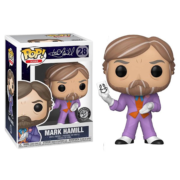 Funko Pop! Icons Mark Hamill 28 Exclusivo Original - Moça do Pop - Funko  Pop é aqui!