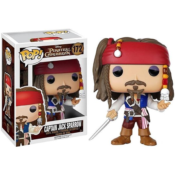 Funko Pop! Filme Piratas do Caribe Captain Jack Sparrow 172