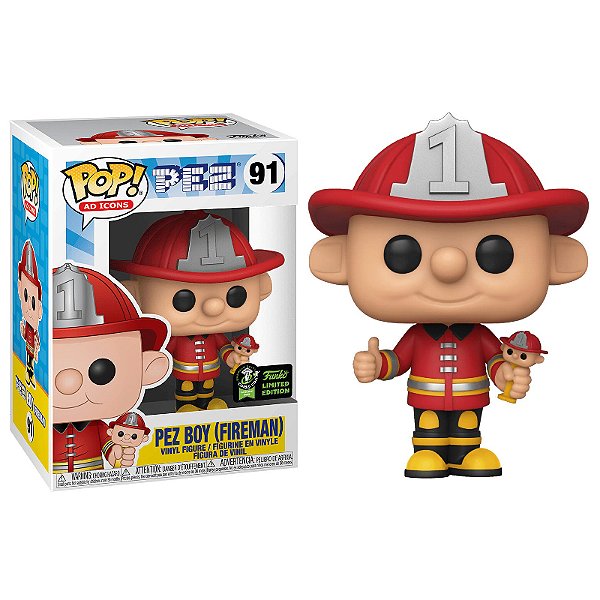 Funko Pop! Ad Icons Pez Boy Fireman 91 Exclusivo