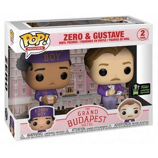 Funko Pop! Filmes Grand Budapest Zero & Gustave 2 Pack Exclusivo 1500 Pcs