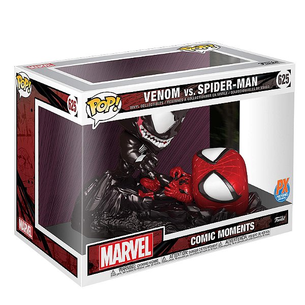 Funko Pop! Marvel Comic Moments Homem Aranha / Spider Man Venom Vs. Spider Man 625 Exclusivo