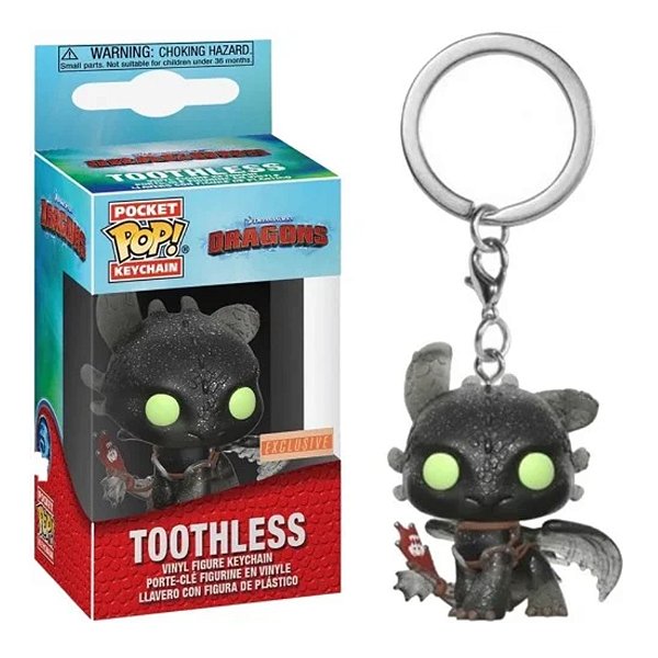 Funko Pop! Keychain Chaveiro Disney How to Train Dragon Toothless Exclusivo