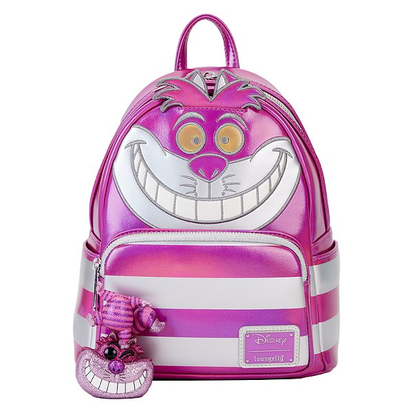 Loungefly Mini Backpack Alice No Pais Das Maravilhas Cheshire Cat Moca do Pop Funko Pop e aqui