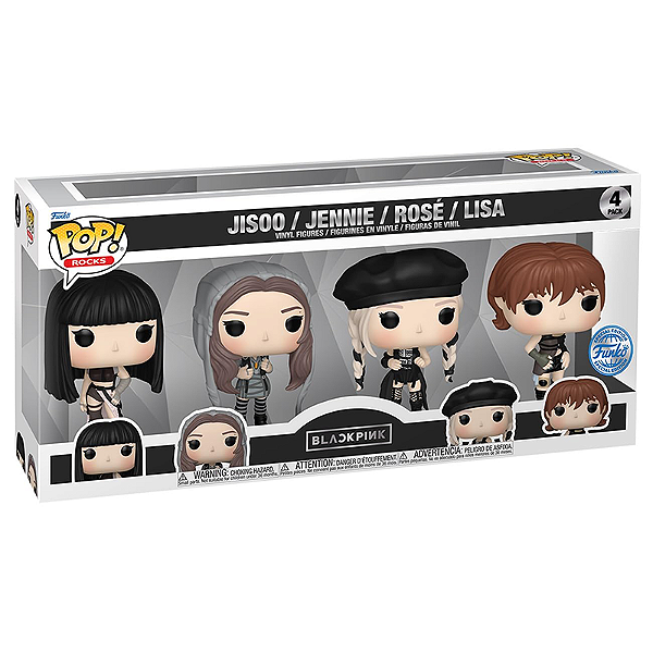 Funko Pop! Rocks BLACKPINK Jisoo Jennie Rose Lisa 4 Pack Exclusivo