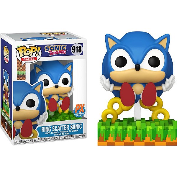 Funko Pop! Games Sonic Ring Scartter Sonic 918 Exclusivo