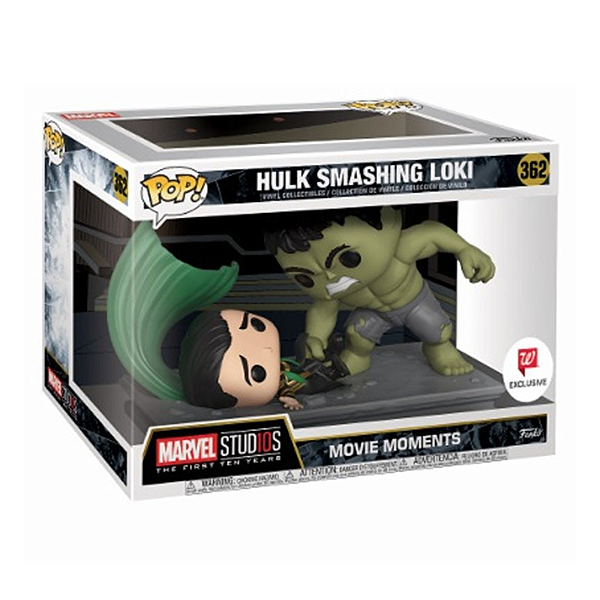 Funko Pop! Movie Moments Marvel Hulk Smashing Loki 362 Exclusivo