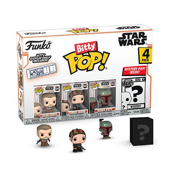 Funko Bitty Pop! Television Star Wars 4 Pack Cobb Vanth, Fennec Shand, Boba Fett + Surpresa