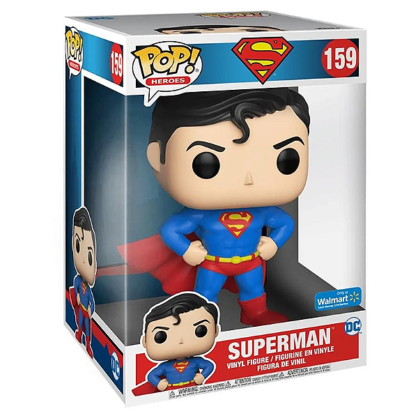 Funko Pop! DC Comics Superman 159 Exclusivo 10 Polegadas