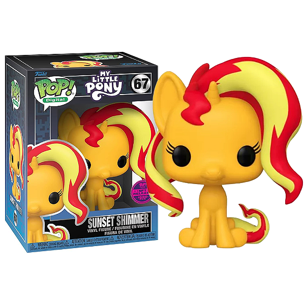 Funko Pop! Digital NFT Animation My Little Pony Sunset Shimmer 67 Exclusivo NFT 1550 Pcs
