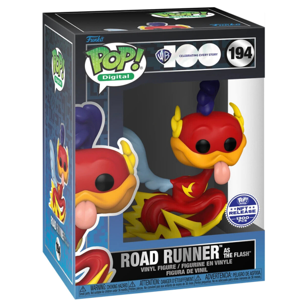 Funko Pop! Digital NFT WB Road Runner As The Flash 194 Exclusivo