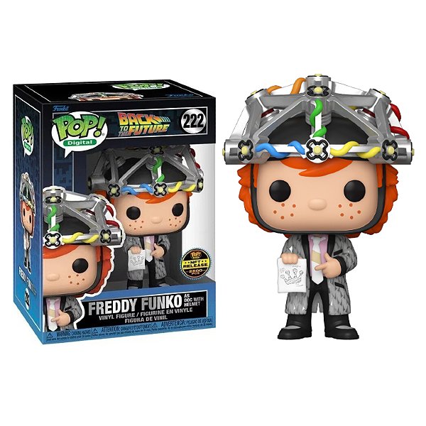 Funko Pop! Digital NFT Filme Back To The Future Freddy Funko As Doc 222 Exclusivo