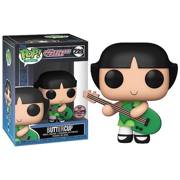 Funko Pop! Digital NFT As Meninas Superpoderosas Docinho Buttercup 229 Exclusivo 1900 Pcs