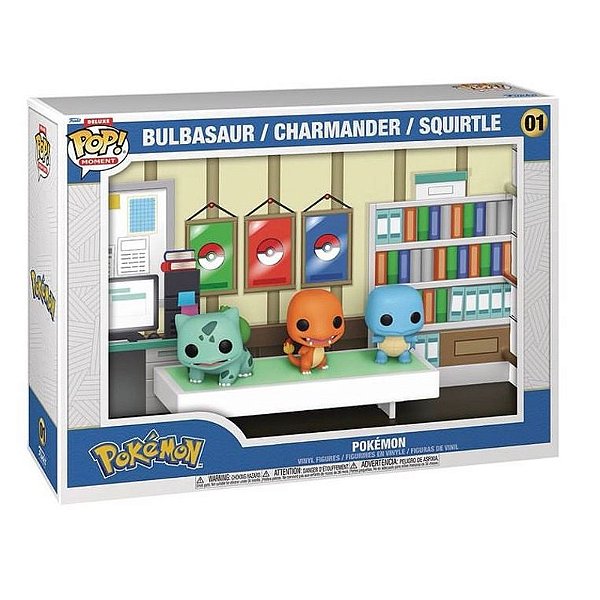 Funko Pop! Moment Games Pokemon Bulbasaur Charmander Squirtle 01