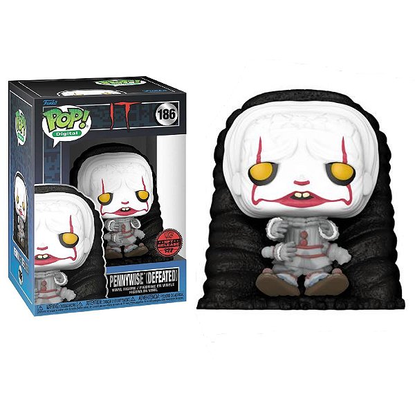 Funko Pop! Digital NFT Filme IT Pennywise Defeated 186 Exclusivo