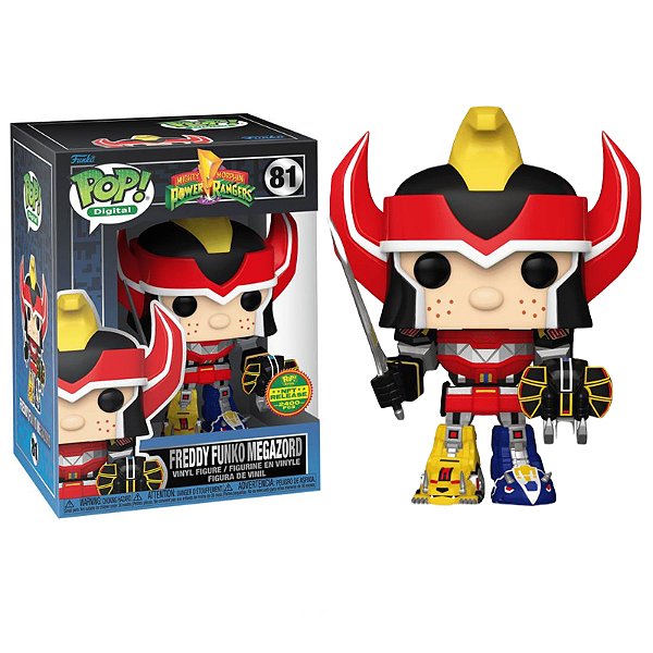 Funko Pop! Digital NFT Television Power Freddy Funko As Megazord 81 Exclusivo