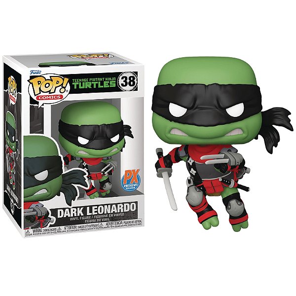 Funko Pop! Comics As Tartarugas Ninja Dark Leonardo 38 Exclusivo