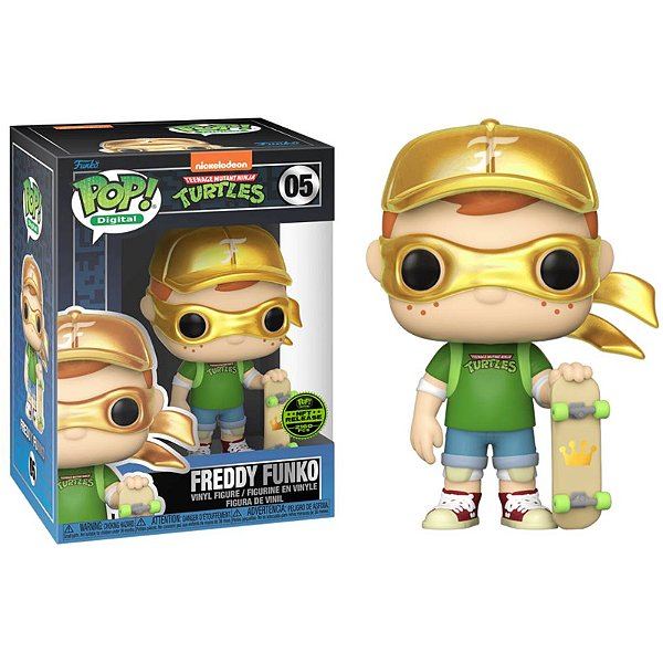 Funko Pop! Digital NFT Animation Teenage Mutant Ninja Turtles Freddy Funko 05 Exclusivo
