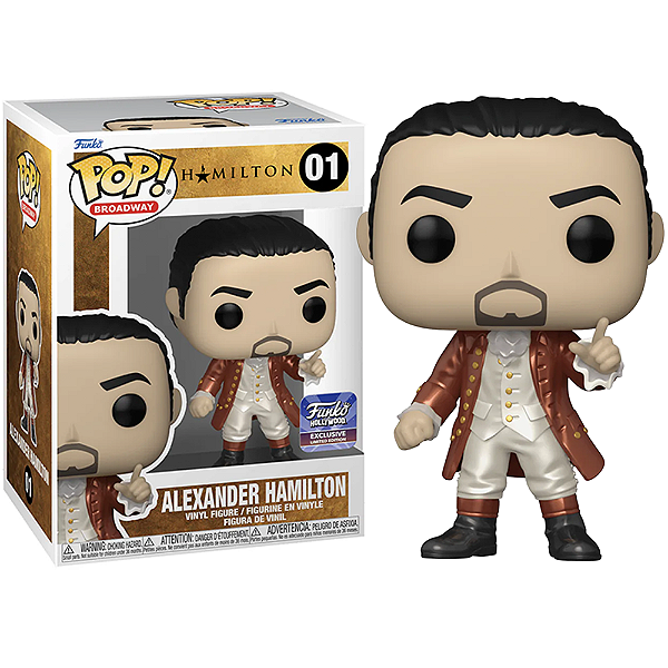 Funko Pop! Broadway Hamilton Alexander Hamilton 01 Exclusivo Hollywood * CAIXA COM DETALHES