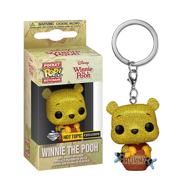 Funko Pop! Keychain Chaveiro Disney Winnie the Pooh Exclusivo Diamond